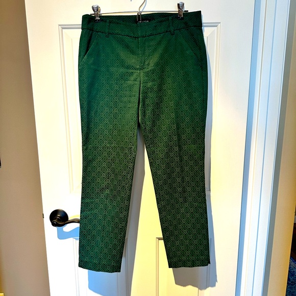 🍁 Sale! Like New! Lord & Taylor Straight Leg Dress Pants in Evergreen. Size - Picture 1 of 8